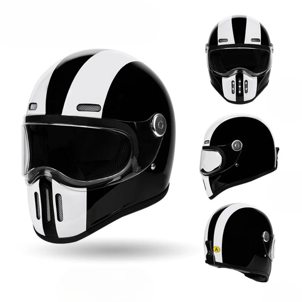 Casque Moto Intégral Homme-Femme | Homologué ECE – RetroRacer One