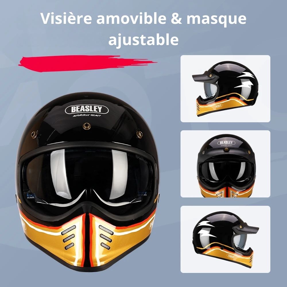 Casque Moto Intégral Homme-Femme | Homologué ECE – GoldRider™