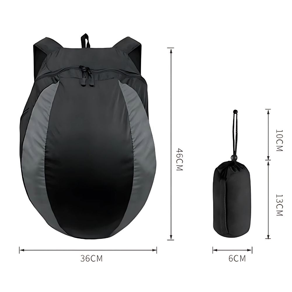 Sac à dos pliable pour casque – Léger, compact et résistant