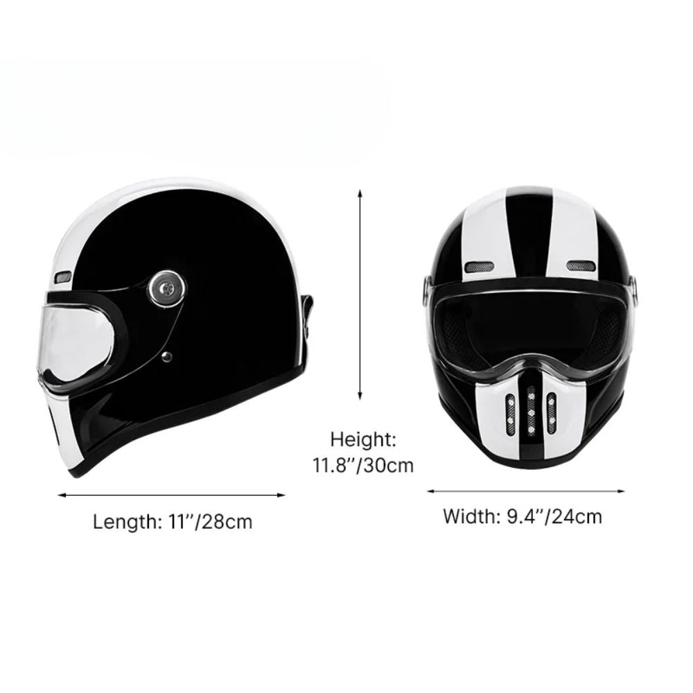 Casque Moto Intégral Homme-Femme | Homologué ECE – RetroRacer One