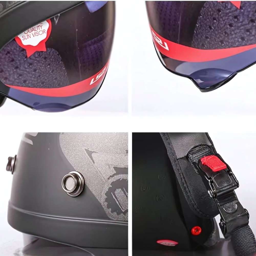 Casque Moto Jet Homme – Femme Iron Fang | Homologué ECE