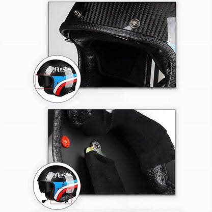 Casque moto jet carbone CarbonEdge™ homme & femme – Ultra léger homologué | Modaktor