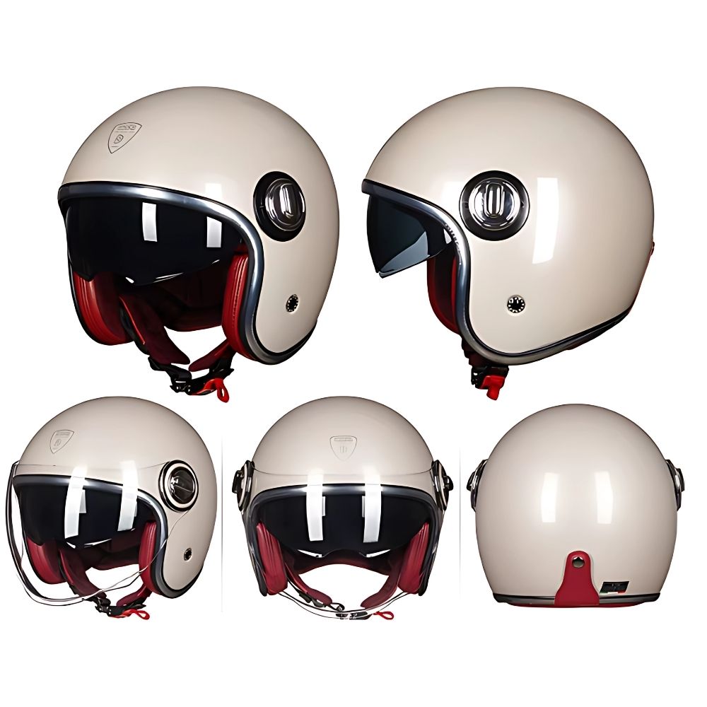 Casque moto Jet Vintage homme - femme Thunder Soul / Homologué ECE