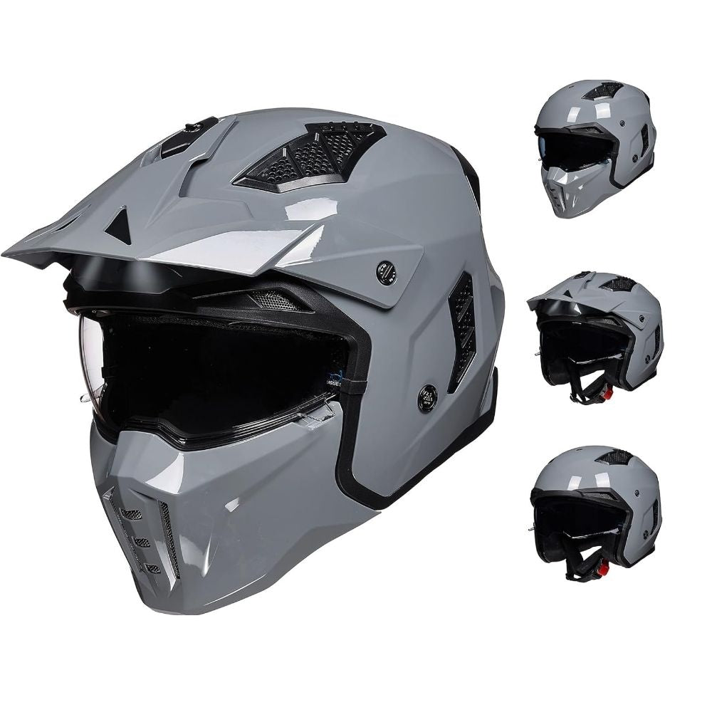 Casque Moto Modulable ILM Homme-Femme – Homologué ECE – Sécurité & Polyvalence 4-en-1