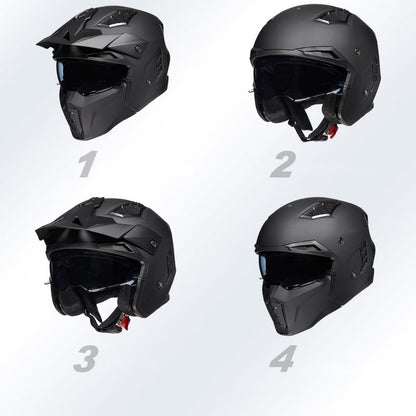 Casque Moto Modulable ILM Homme-Femme – Homologué ECE – Sécurité & Polyvalence 4-en-1