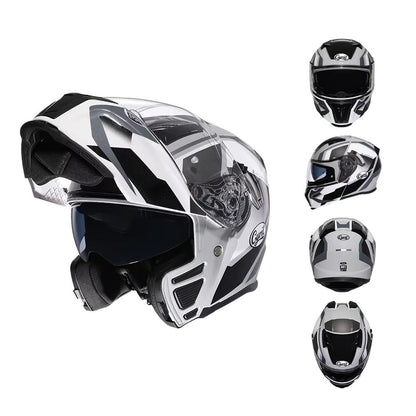 Casque Moto Modulable NEXORA™ – Double Visière Homologué ECE – Protection & Style Urbain Homme-Femme
