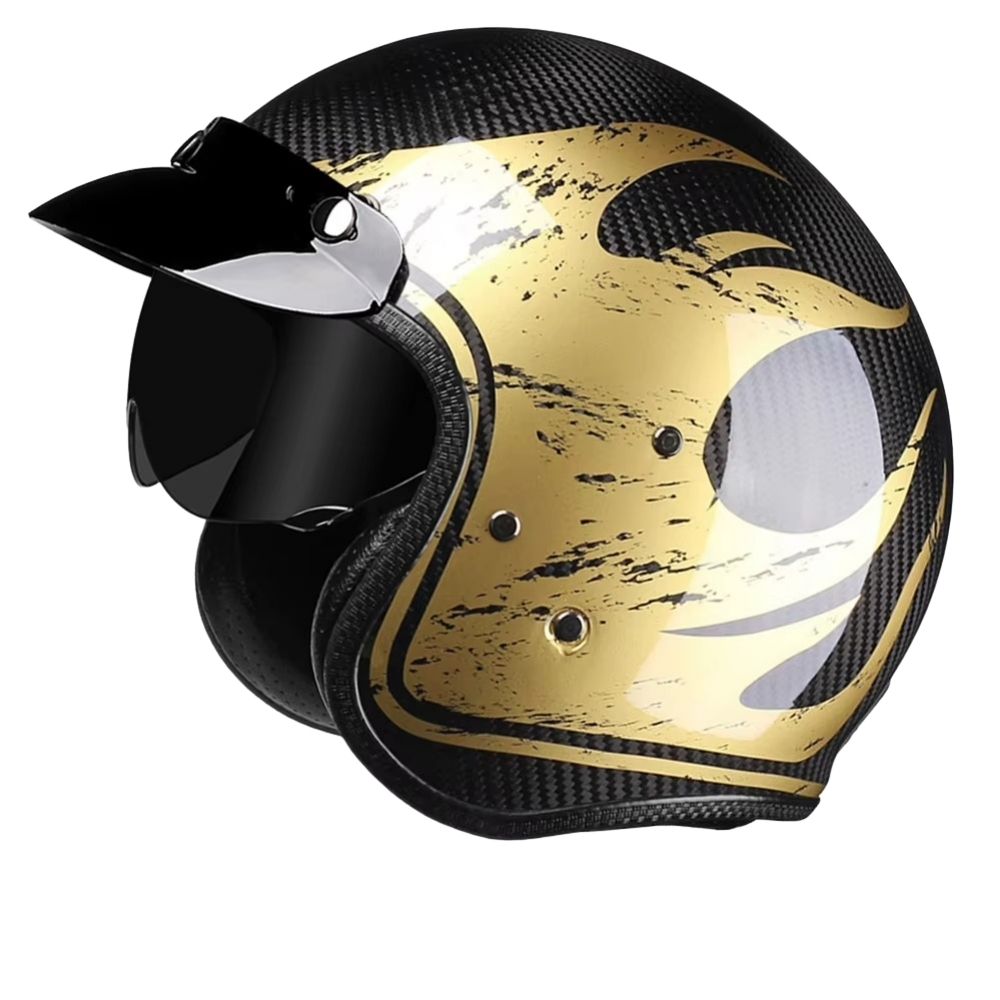 Casque moto jet carbone CarbonEdge™ homme & femme – Ultra léger homologué | Modaktor