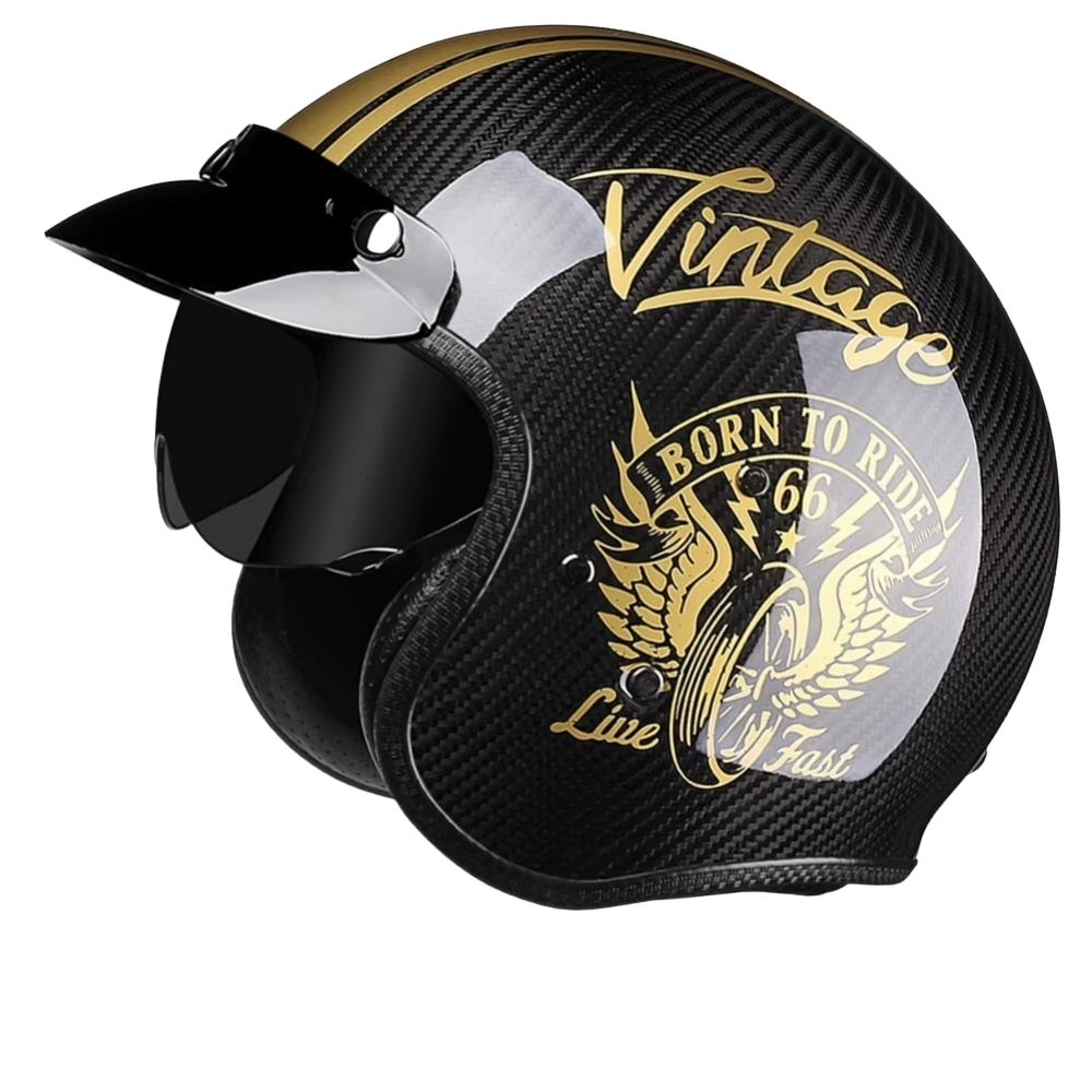 Casque moto jet carbone CarbonEdge™ homme & femme – Ultra léger homologué | Modaktor