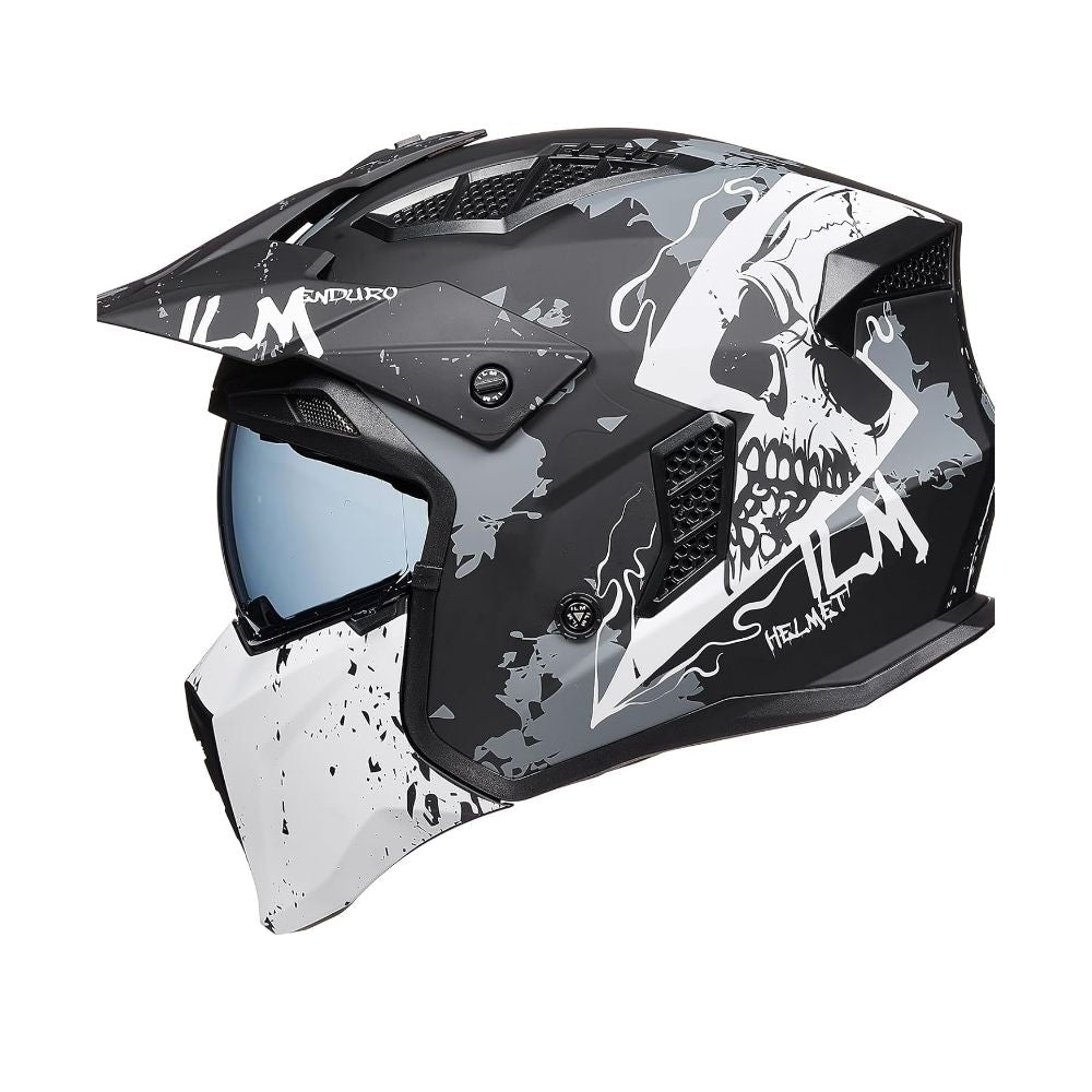 Casque Moto Modulable ILM Homme-Femme – Homologué ECE – Sécurité & Polyvalence 4-en-1