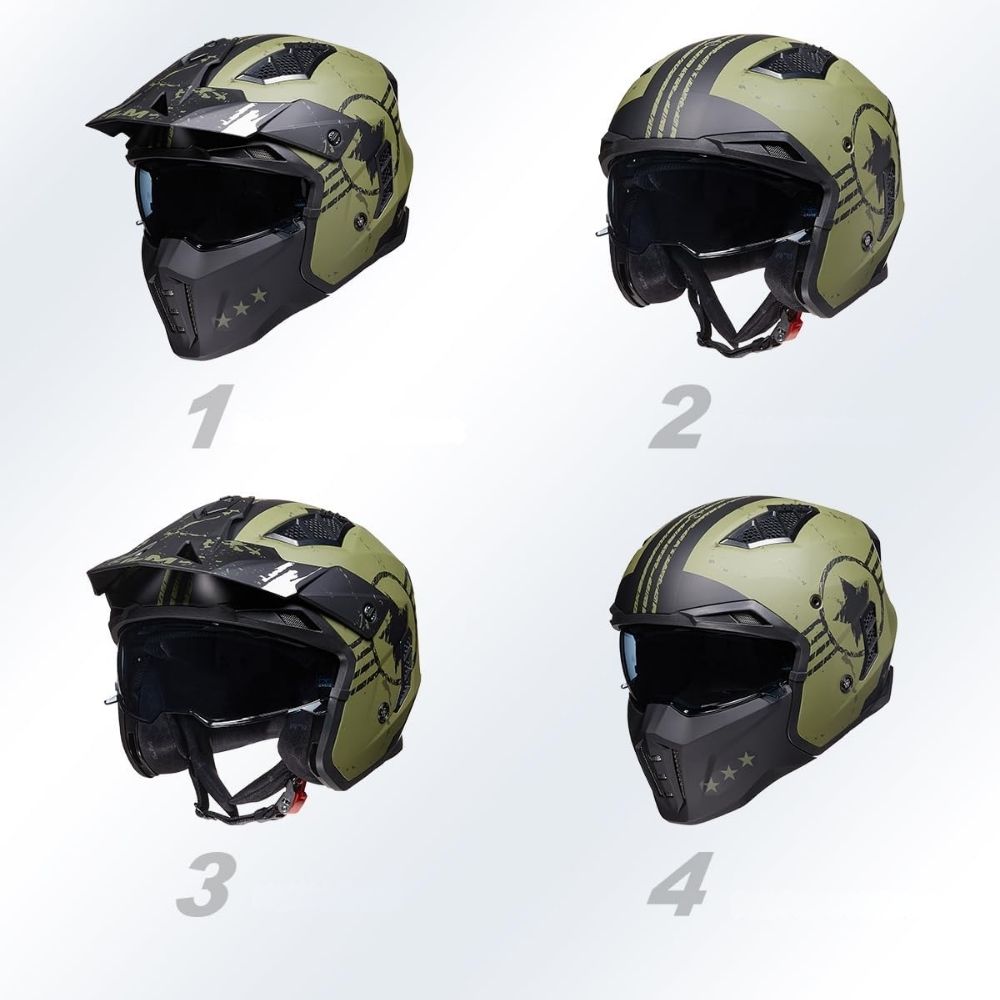 Casque Moto Modulable ILM Homme-Femme – Homologué ECE – Sécurité & Polyvalence 4-en-1