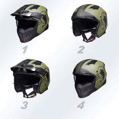 Casque Moto Modulable ILM Homme-Femme – Homologué ECE – Sécurité & Polyvalence 4-en-1