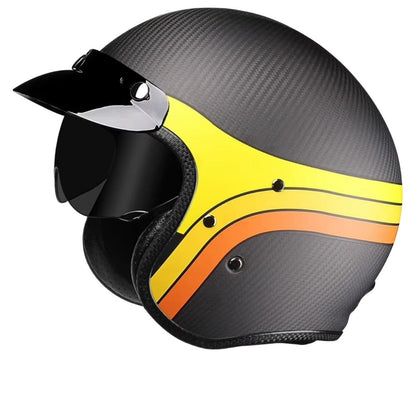 Casque moto jet carbone CarbonEdge™ homme & femme – Ultra léger homologué | Modaktor