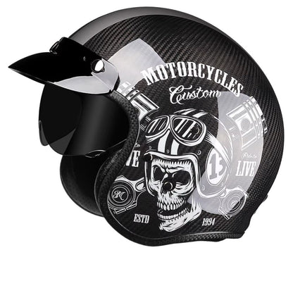 Casque moto jet carbone CarbonEdge™ homme & femme – Ultra léger homologué | Modaktor