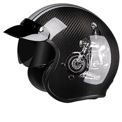 Casque moto jet carbone CarbonEdge™ homme & femme – Ultra léger homologué | Modaktor