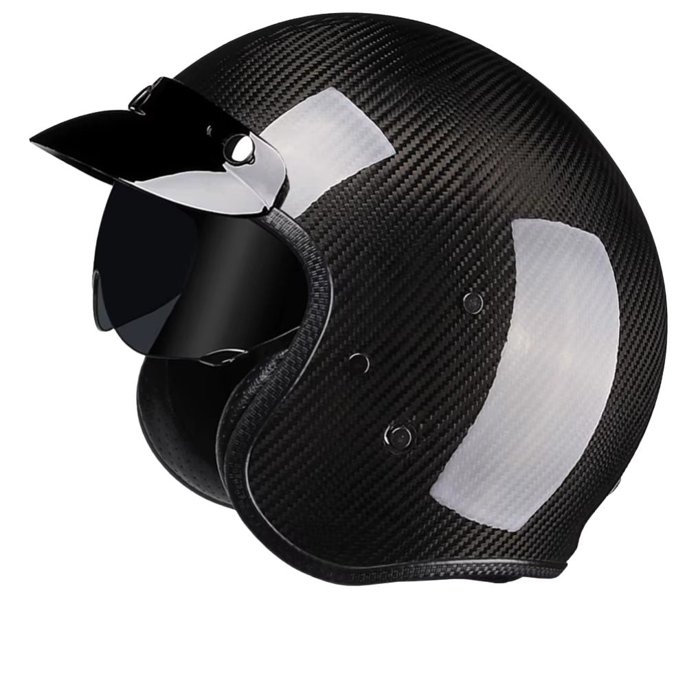 Casque moto jet carbone CarbonEdge™ homme & femme – Ultra léger homologué | Modaktor