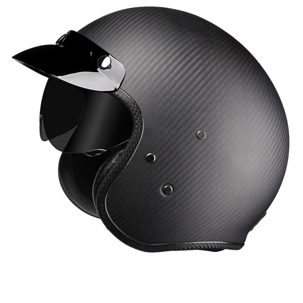 Casque moto jet carbone CarbonEdge™ homme & femme – Ultra léger homologué | Modaktor