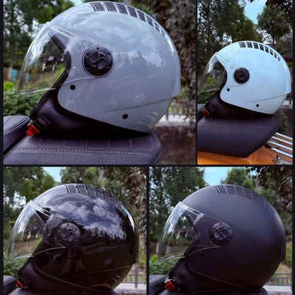 Casque Moto Jet Scooter AirVibe Homme-Femme – Homologué ECE | Visière Longue & Ventilation Active