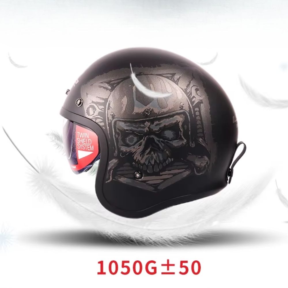 Casque Moto Jet Homme – Femme Iron Fang | Homologué ECE