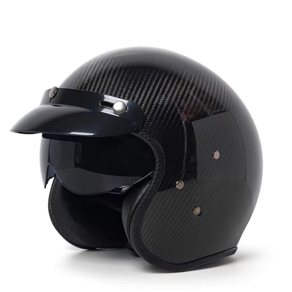 Casque moto jet carbone CarbonEdge™ homme & femme – Ultra léger homologué | Modaktor