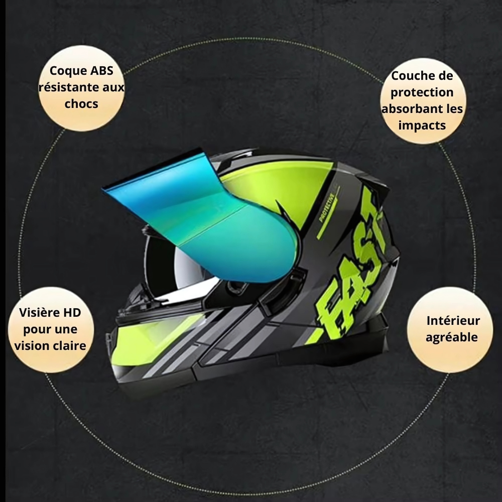 Casque Moto Modulable ROADGUARD™ – Homme-Femme – Homologué ECE – Protection 4 Saisons