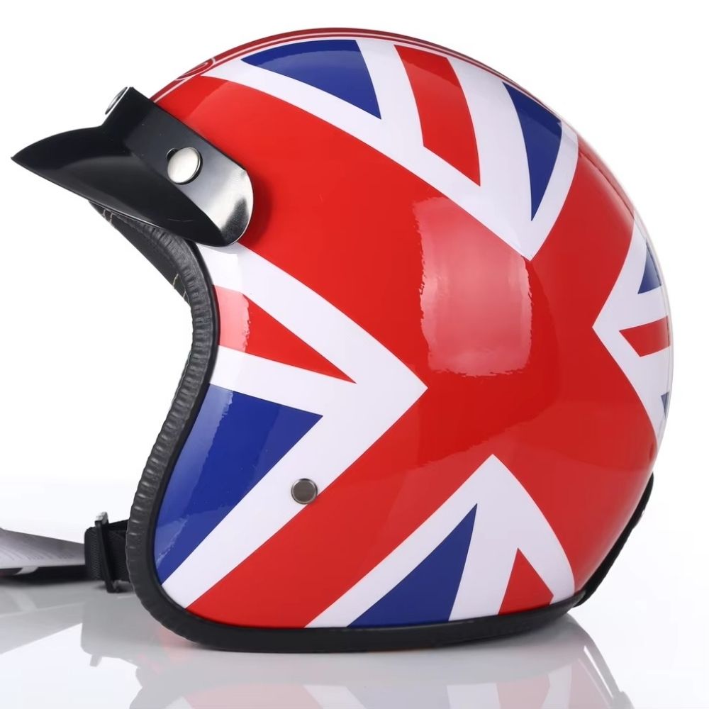 Casque Moto Vintage Homme – Femme Iron Skull / Homologué ECE