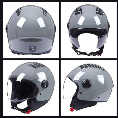 Casque Moto Jet Scooter AirVibe Homme-Femme – Homologué ECE | Visière Longue & Ventilation Active