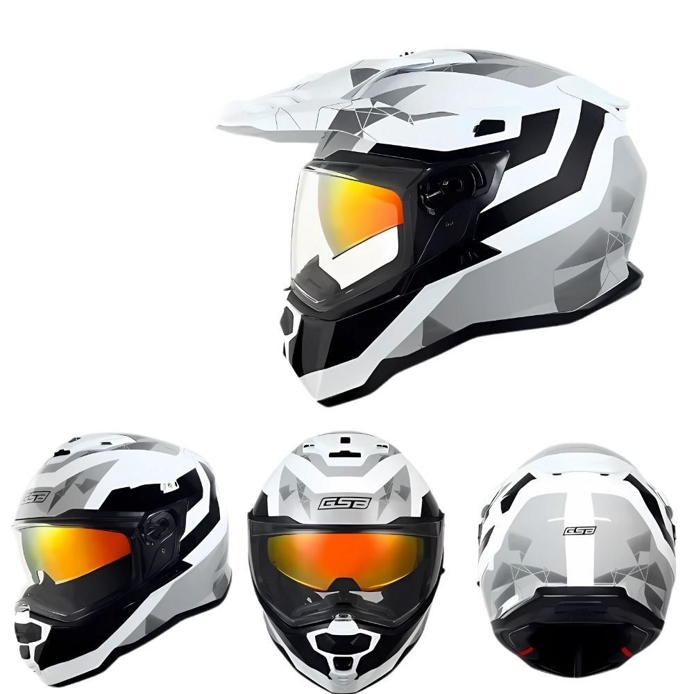 Casque Moto Cross Homologué Blaze – Double Visière, Sécurité & Confort Off-Road