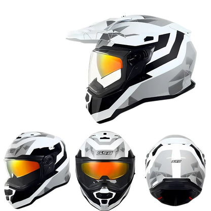 Casque Moto Cross Homologué Blaze – Double Visière, Sécurité & Confort Off-Road