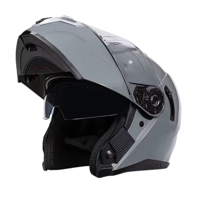 Casque Moto Modulable PROTEK™ – Double Visière, Homologué ECE – Confort, Silence et Protection