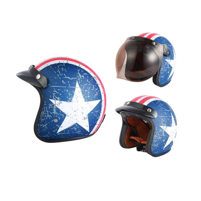 Casque Moto Vintage Homme – Femme Iron Skull / Homologué ECE