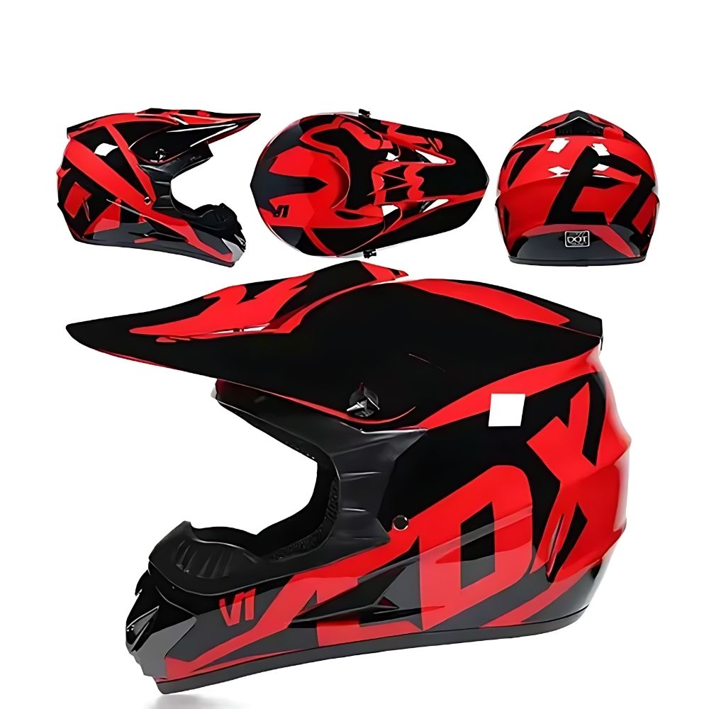 Casque Moto Cross Titan – Sécurité & Confort pour Riders Off-Road