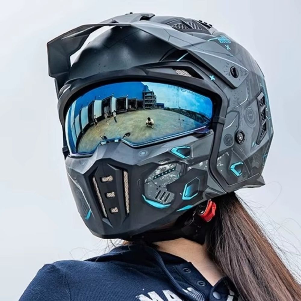 Casque Moto Modulable ILM Homme-Femme – Homologué ECE – Sécurité & Polyvalence 4-en-1
