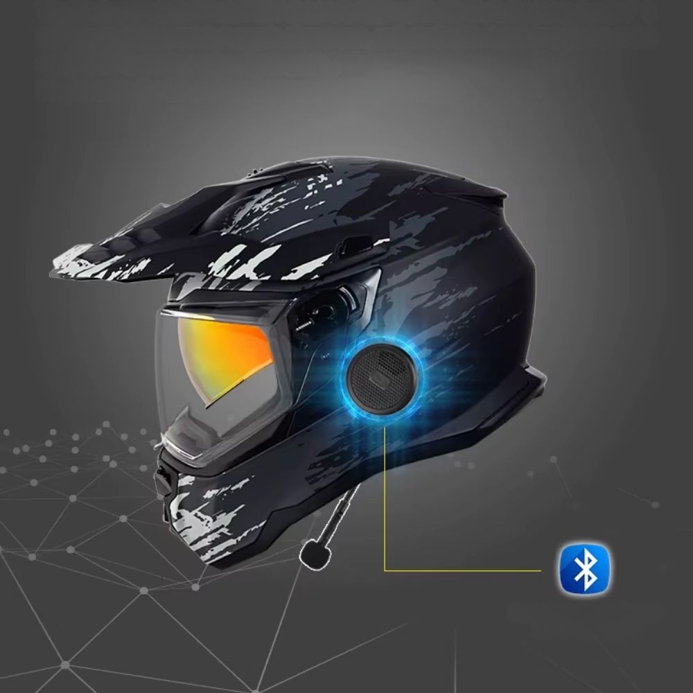 Casque Moto Cross Homologué Blaze – Double Visière, Sécurité & Confort Off-Road