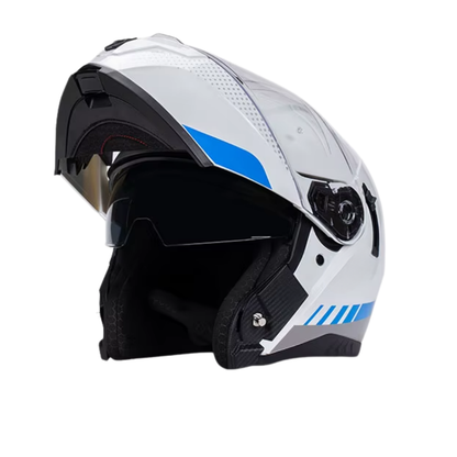 Casque Moto Modulable PROTEK™ – Double Visière, Homologué ECE – Confort, Silence et Protection