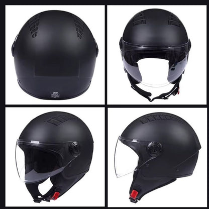Casque Moto Jet Scooter AirVibe Homme-Femme – Homologué ECE | Visière Longue & Ventilation Active