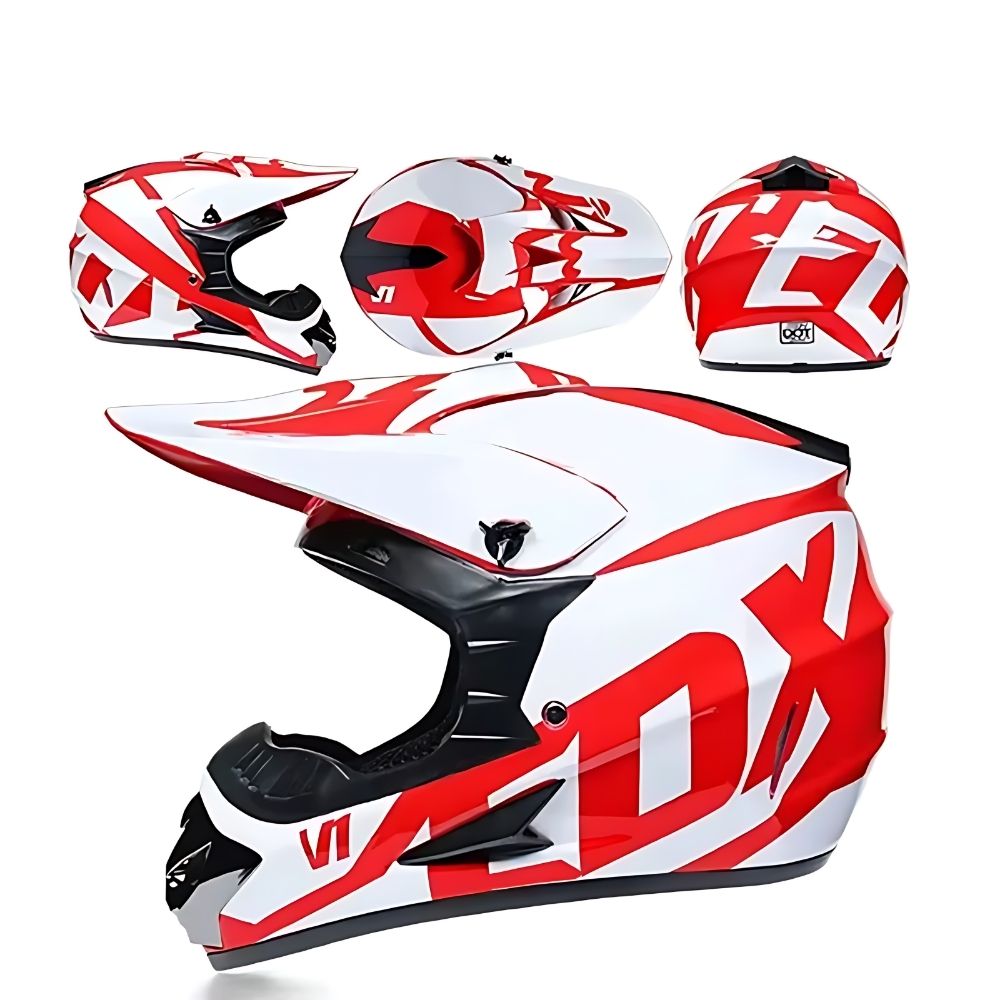 Casque Moto Cross Titan – Sécurité & Confort pour Riders Off-Road