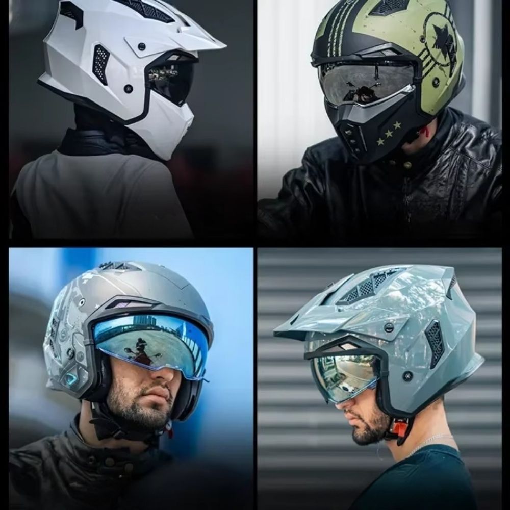 Casque Moto Modulable ILM Homme-Femme – Homologué ECE – Sécurité & Polyvalence 4-en-1