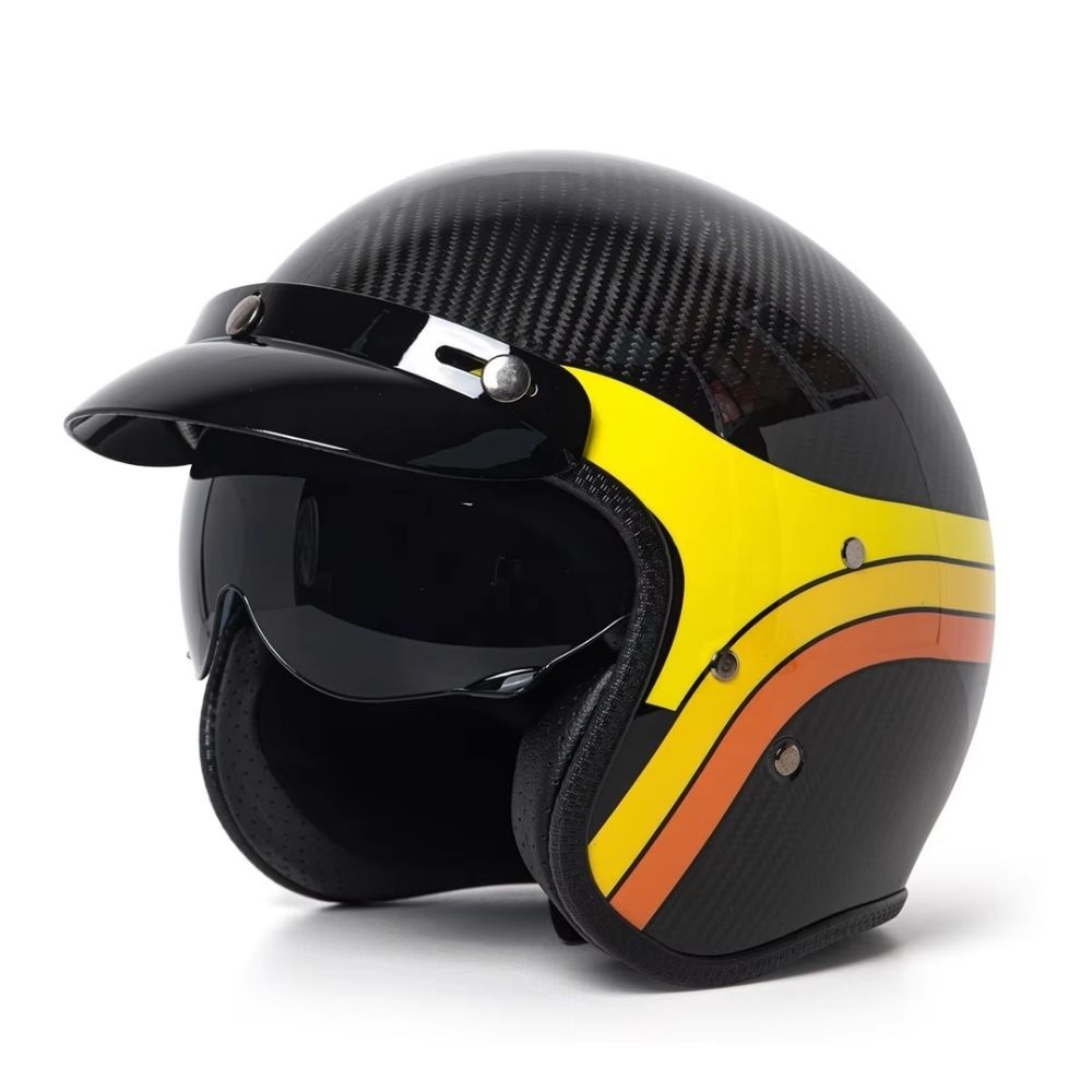 Casque moto jet carbone CarbonEdge™ homme & femme – Ultra léger homologué | Modaktor