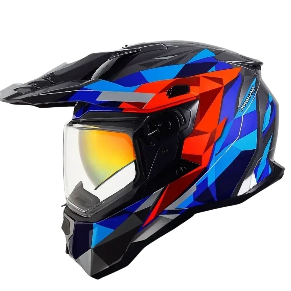 Casque Moto Cross Homologué Blaze – Double Visière, Sécurité & Confort Off-Road