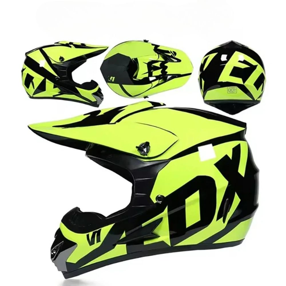 Casque Moto Cross Titan – Sécurité & Confort pour Riders Off-Road