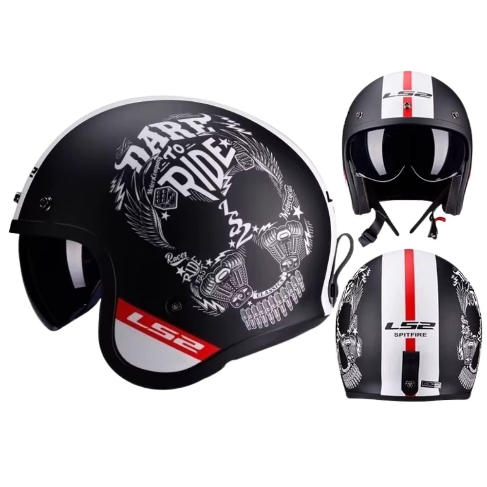 Casque Moto Jet Homme – Femme Iron Fang | Homologué ECE