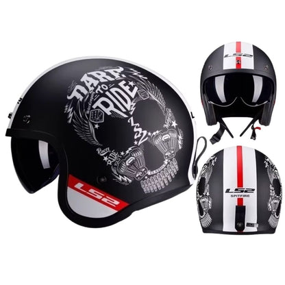 Casque Moto Jet Homme – Femme Iron Fang | Homologué ECE