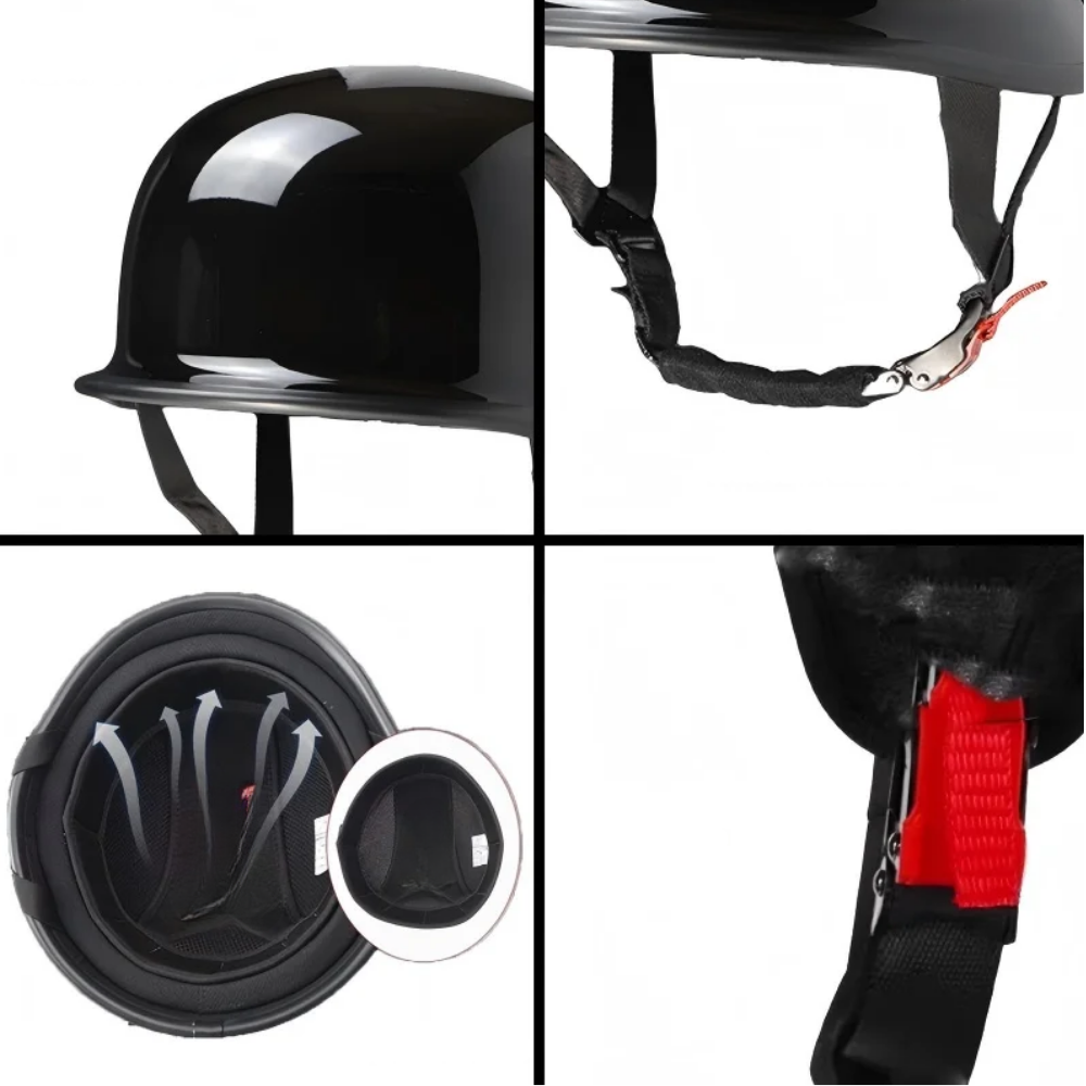 Casque Moto Jet Cruiser 602-D Homme-Femme – Homologué ECE | Style Rétro & Confort Quotidien