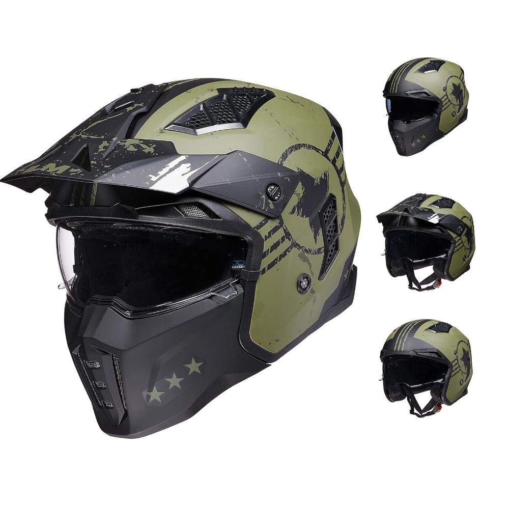 Casque Moto Modulable ILM Homme-Femme – Homologué ECE – Sécurité & Polyvalence 4-en-1