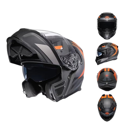 Casque Moto Modulable NEXORA™ – Double Visière Homologué ECE – Protection & Style Urbain Homme-Femme