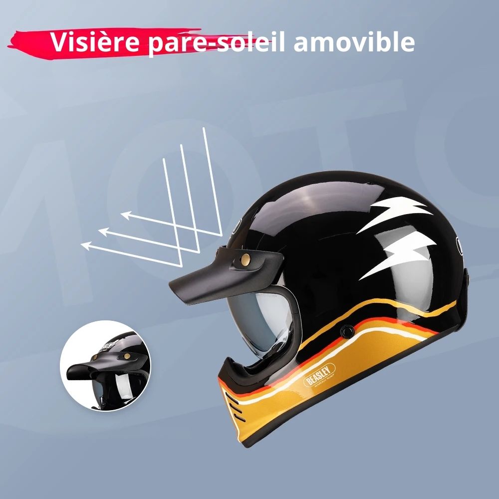 Casque Moto Intégral Homme-Femme | Homologué ECE – GoldRider™