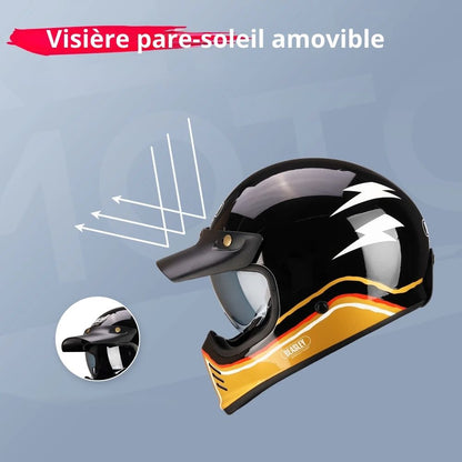 Casque Moto Intégral Homme-Femme | Homologué ECE – GoldRider™
