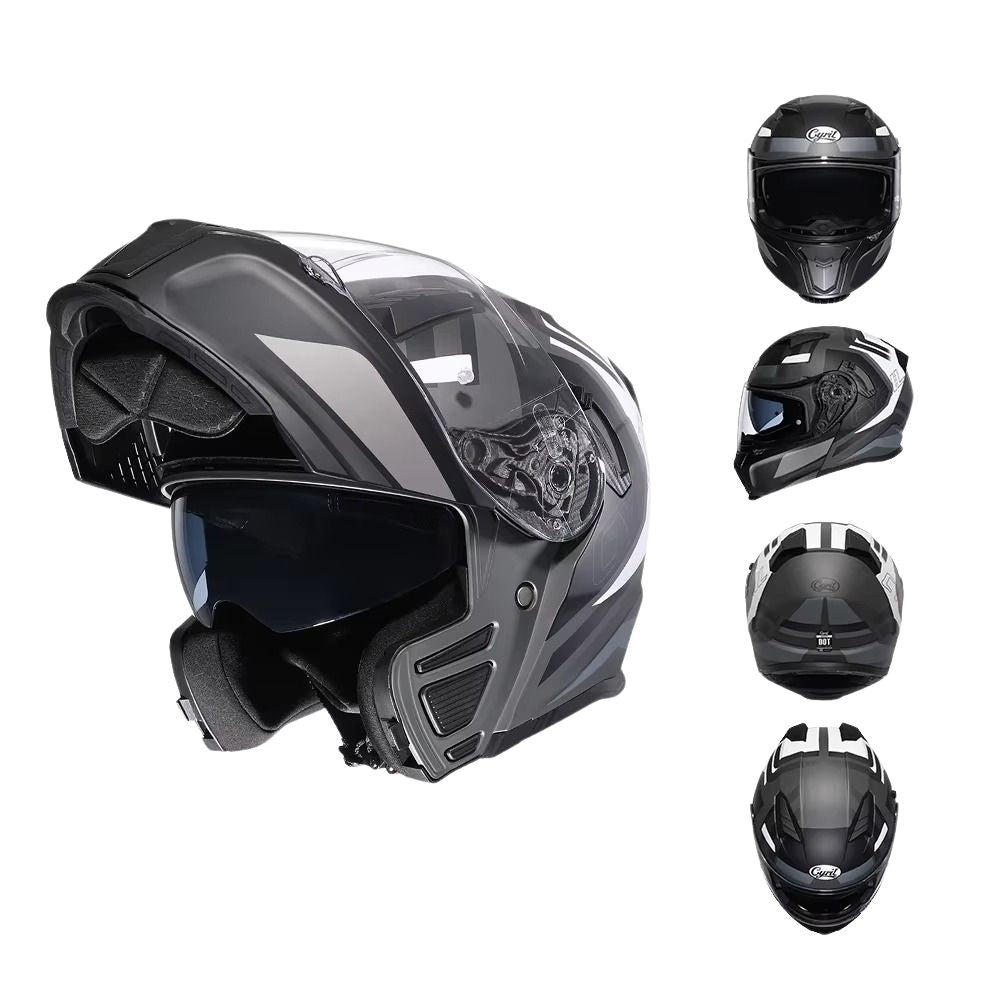 Casque Moto Modulable NEXORA™ – Double Visière Homologué ECE – Protection & Style Urbain Homme-Femme