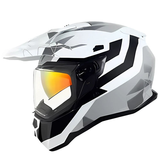 Casque Moto Cross Homologué Blaze – Double Visière, Sécurité & Confort Off-Road