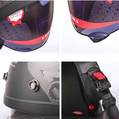 Casque Moto Jet Homme – Femme Iron Fang | Homologué ECE